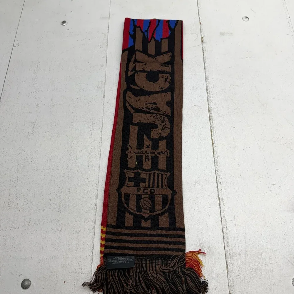 FC Barcelona Scarf Mens One Size Multi Color Soccer CJ X FCB Travis Scott